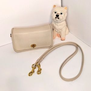 Coach vintage cream color small clutch/ crossbody bag